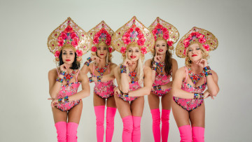 Картинка девушки -+группа+девушек красотки