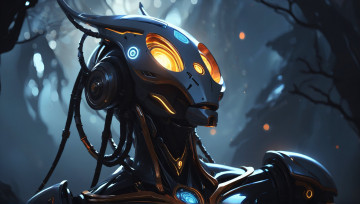 Картинка фэнтези роботы +киборги +механизмы нейросети графика нейроарт ai art нейронные сети рисунки нейро искусство