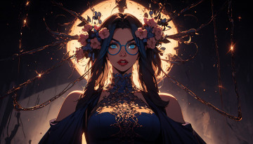 Картинка фэнтези девушки нейросети графика нейроарт ai art нейронные сети рисунки нейро искусство