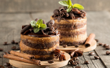 Картинка еда пирожные +кексы +печенье корица мята шоколад