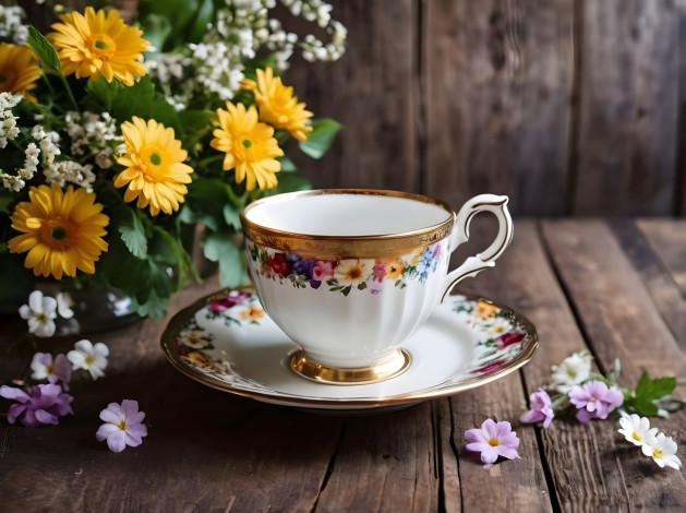 Обои картинки фото разное, посуда,  столовые приборы,  кухонная утварь, чайная, чашка, блюдце