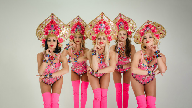 Обои картинки фото девушки, - группа девушек, красотки