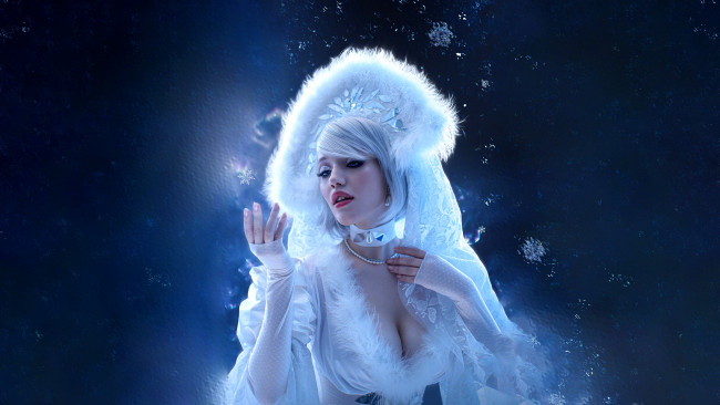 Обои картинки фото девушки, лада люмос, lada, lyumos, лада, люмос, снегурочка