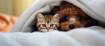 Картинка 3д+графика животные+ animals кот кошка собака