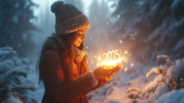 обоя праздничные, - разное , новый год, нейросети, графика, нейроарт, ai, art, нейронные, сети, рисунки, нейро, искусство, нейрографика, graphics, neuroart, neural, networks, drawings, neuro, neurography, новый, год, 2025