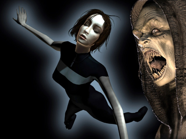 Обои картинки фото видео игры, the longest journey,  dreamfall, девушка, транс, полет, нежить