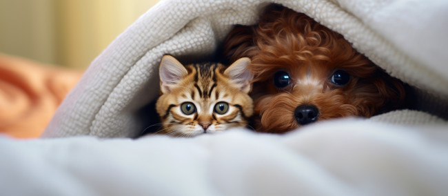 Обои картинки фото 3д графика, животные , animals, кот, кошка, собака