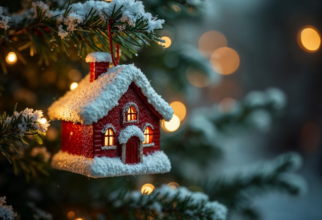 Обои картинки фото праздничные, украшения, домик