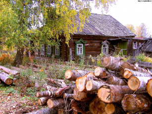 Картинка Чухлома костромская облать осень города другое