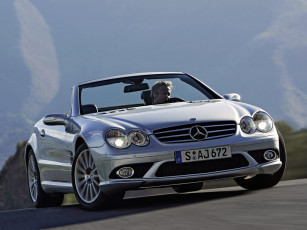 Картинка mercedes sl55 автомобили benz