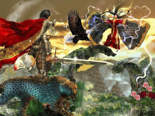 обоя вариации, на, тему, златогорье, фэнтези, маги