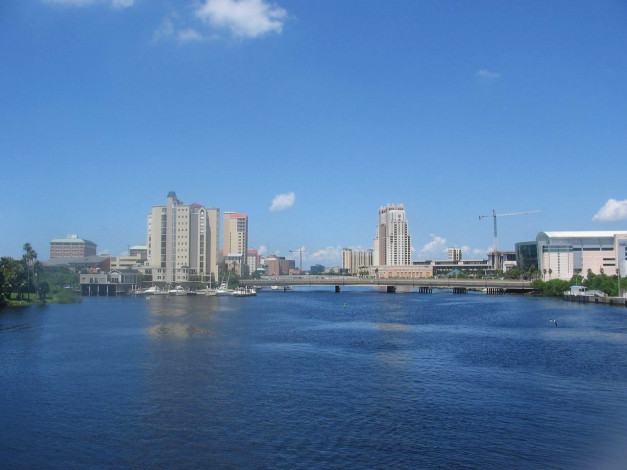 Обои картинки фото tampa, florida, города, мосты