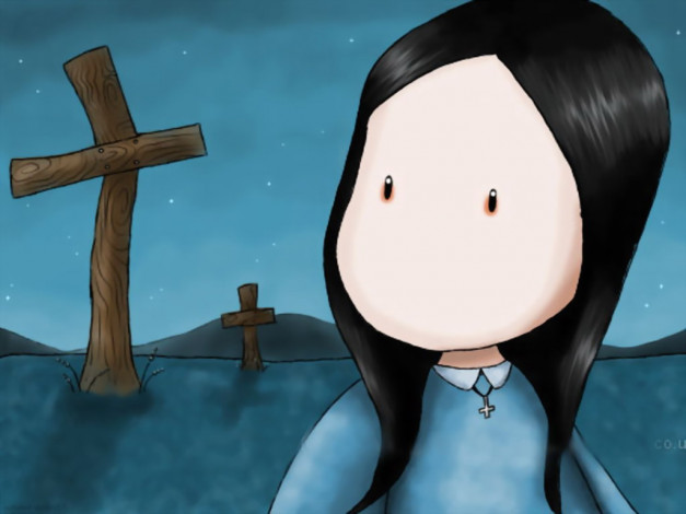 Обои картинки фото рисованные, дети