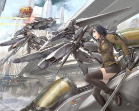 Картинка аниме weapon blood technology