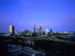 Картинка города огни ночного