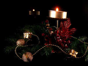 Картинка праздничные новогодние свечи
