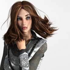 Картинка 3д графика portraits портрет взгляд девушка