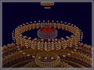 Картинка 3д графика fractal фракталы фон узор