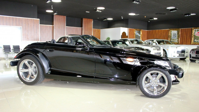 Обои картинки фото plymouth, prowler, автомобили, выставки, уличные, фото, сша, подразделение, chrysler