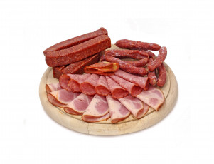 Картинка еда колбасные+изделия ветчина колбаса нарезка