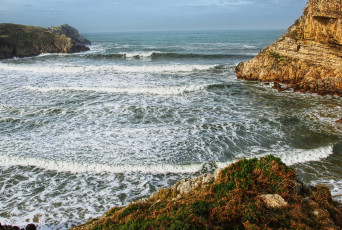 Картинка испания++кантабрия природа побережье испания скалы кантабрия море