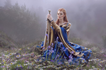 Картинка фэнтези -1фотоарт платье меч