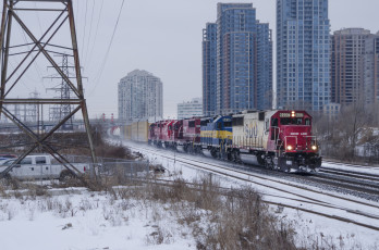 обоя техника, поезда, рельсы, локомотив