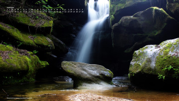 Картинка календари природа водопад