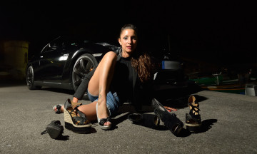 Картинка автомобили авто+с+девушками автомобиль гараж девушка