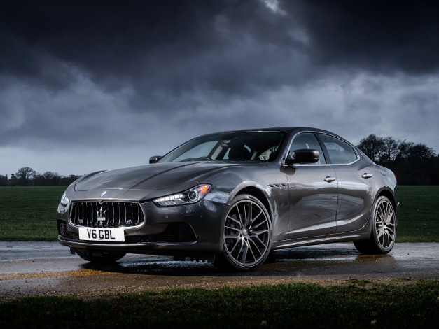 Обои картинки фото автомобили, maserati, 2013, uk-spec, ghibli