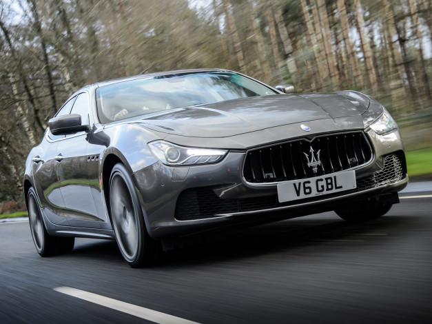 Обои картинки фото автомобили, maserati, 2013, uk-spec, ghibli