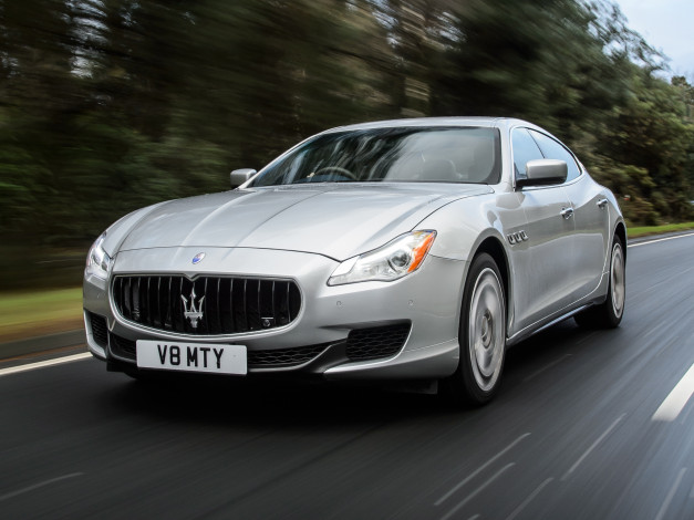 Обои картинки фото автомобили, maserati, 2013г, quattroporte, s, uk-spec