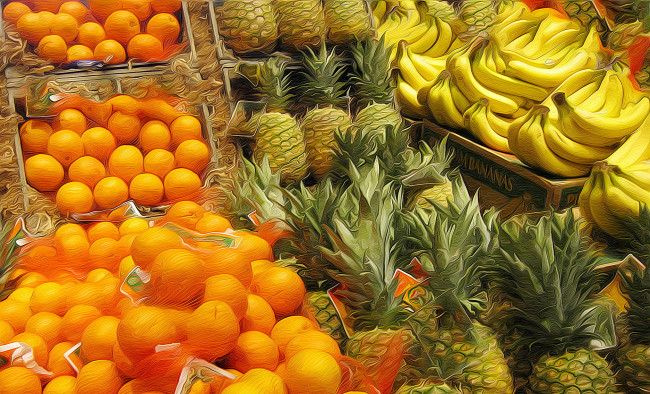 Обои картинки фото разное, компьютерный дизайн, фрукты