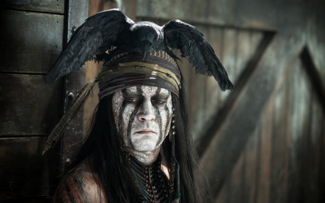 Обои картинки фото кино фильмы, the lone ranger, lone, индеец, johnny, ranger, depp