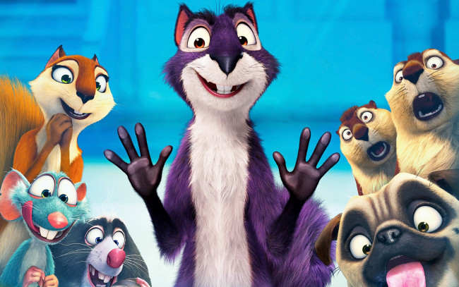 Обои картинки фото the nut job, мультфильмы, реальная, белка