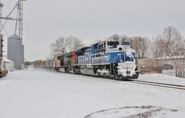 Обои картинки фото техника, поезда, рельсы, локомотив