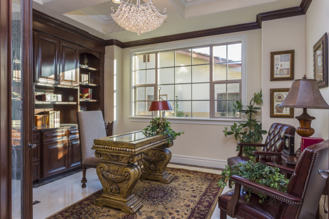 Обои картинки фото интерьер, кабинет,  библиотека,  офис, книги, стол, кресло