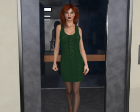 Картинка 3д+графика люди+ people фон взгляд р девушка