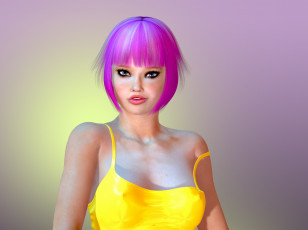 Картинка 3д+графика люди+ people фон взгляд девушка