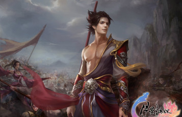 Картинка видео+игры ~~~другое~~~ парень игра арт легенда о луне китай битва воин