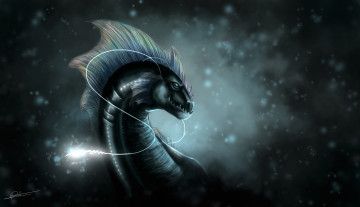 Картинка рисованное животные +сказочные +мифические фон взгляд дракон