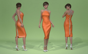 Картинка 3д+графика люди+ people фон взгляд девушки