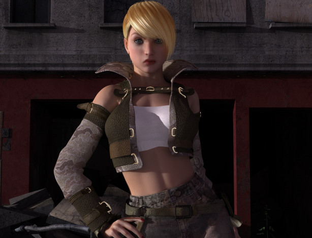 Обои картинки фото 3д графика, люди , people, фон, девушка, взгляд