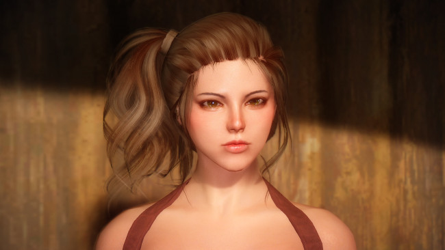 Обои картинки фото 3д графика, портрет , portraits, взгляд, девушка, фон