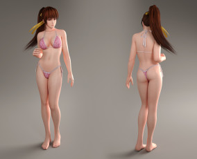 Картинка 3д+графика аниме+ anime взгляд девушка фон