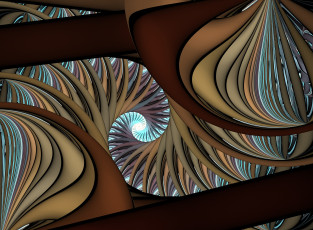 Картинка 3д+графика фракталы+ fractal цвета узор фон