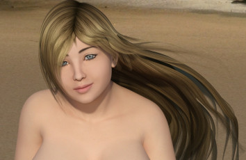 Картинка 3д+графика портрет+ portraits девушка взгляд фон