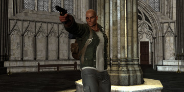 Картинка 3д+графика люди+ people оружие фон взгляд мужчина