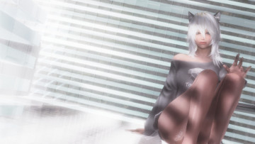 Картинка 3д+графика существа+ creatures фон девушка взгляд