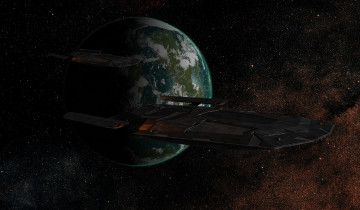 Картинка космос арт вселенная полет космический корабль